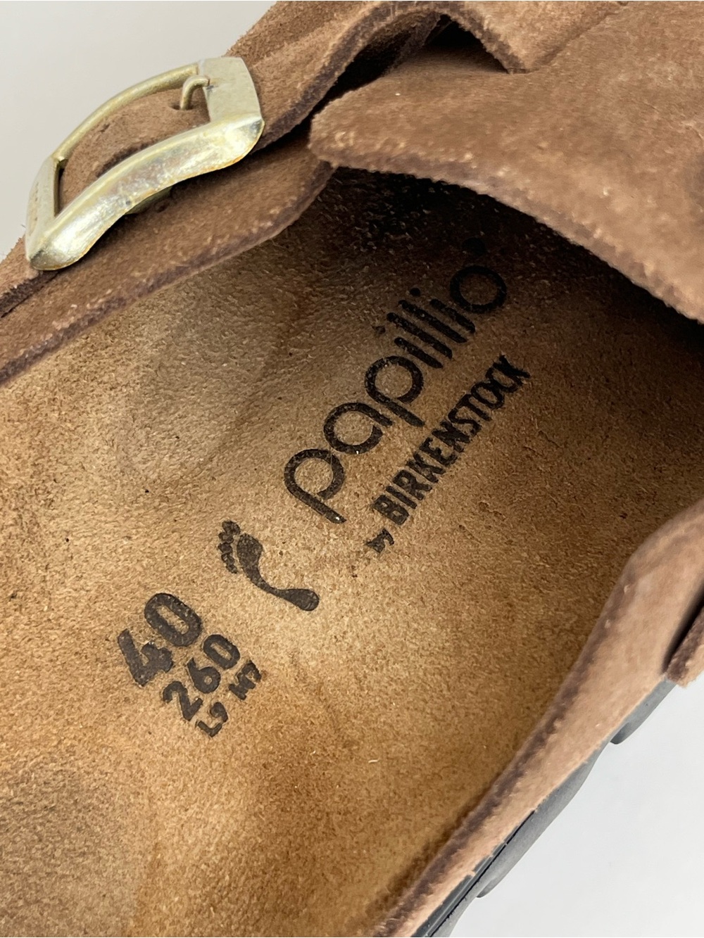 Birkenstock Papillio platform Boston Chunky Suede Platform Clogs 40 US 9 - Picture 10 of 11